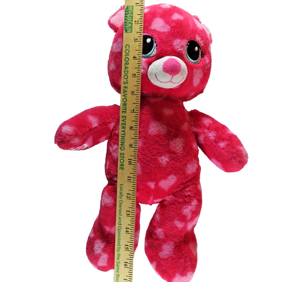 Build a Bear 17" Teddy Bear Red  Hearts Valentine Day 2015 Plush Stuffed Animal - Picture 8 of 14